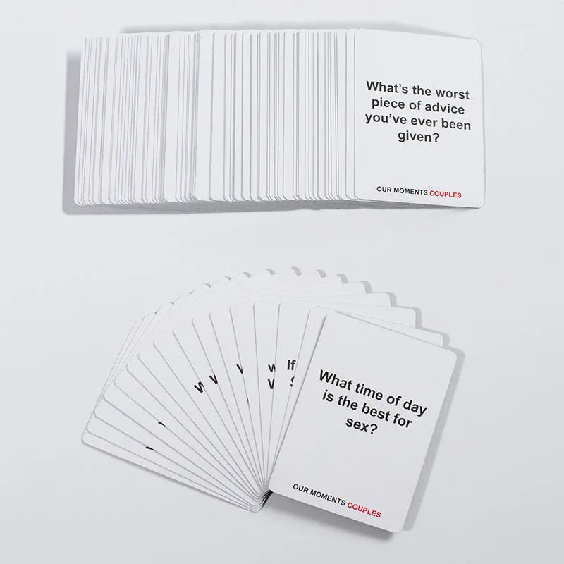Black coated paper communication card box for couples measuring 9cm by 6.5cm