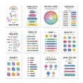 Set of 12 mental health posters printed on coated paper with bright film finish, 255 x 355mm