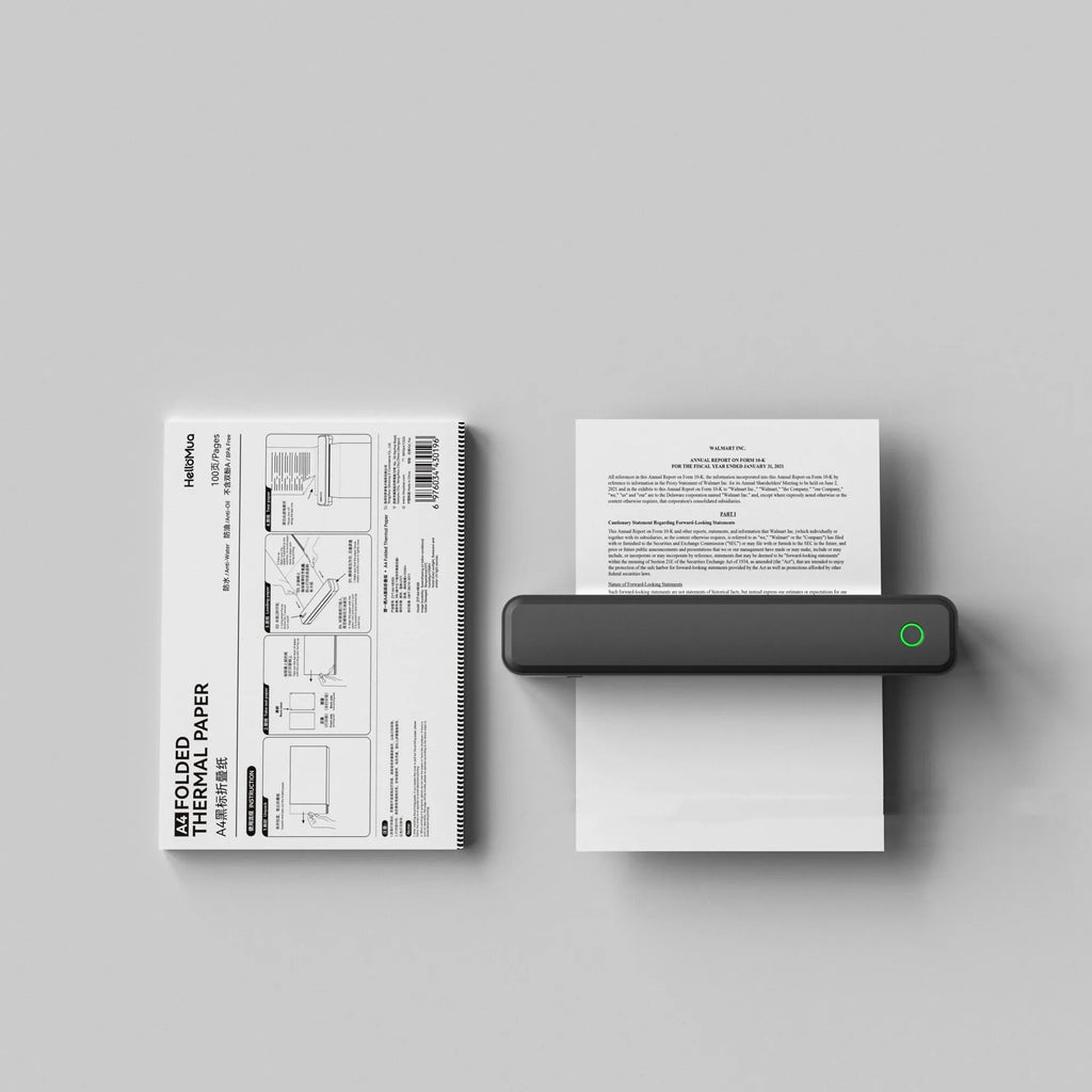 Compact black Bluetooth thermal printer for mobile phone drawing applications