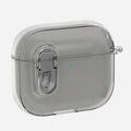 Transparent TPU earphone case for Apple AirPods 4 in clear, grey or pink soft translucent cover