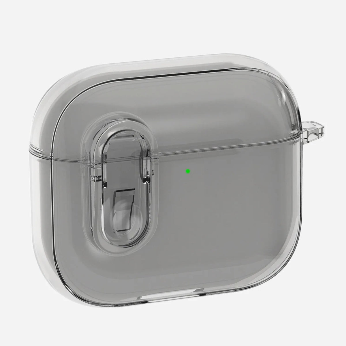 Transparent TPU earphone case for Apple AirPods 4 in clear, grey or pink soft translucent cover
