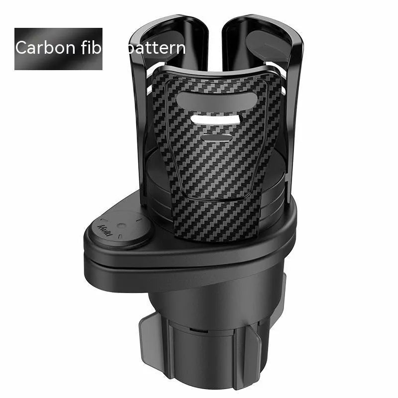 Car cup holder modification accessory in carbon fibre matte finish