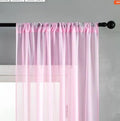 Black modern simple cotton linen vertical curtains with light transmission, dimensions 150x250cm