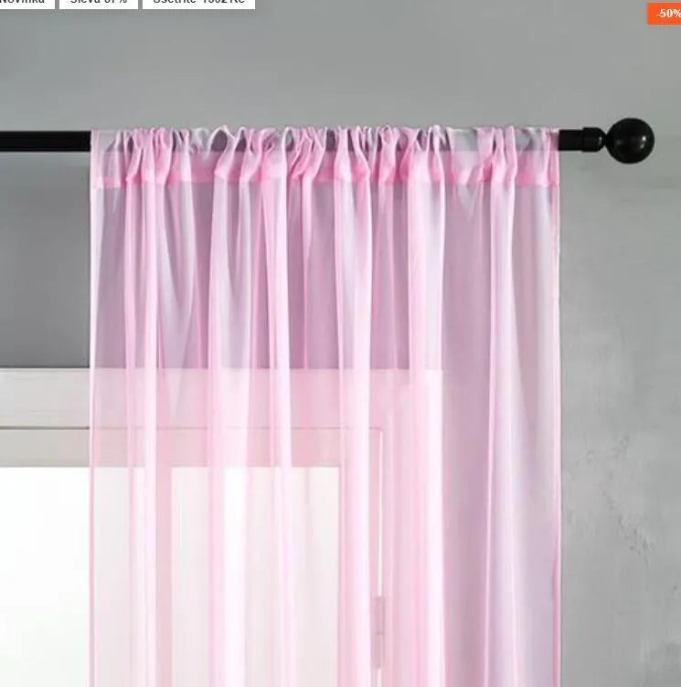 Black modern simple cotton linen vertical curtains with light transmission, dimensions 150x250cm