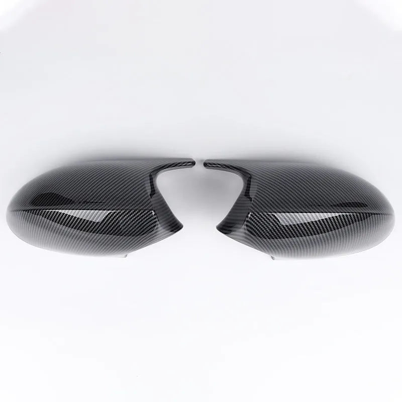 Pair of black ABS plastic rearview mirror housings for BMW 3 Series E90 side mirrors