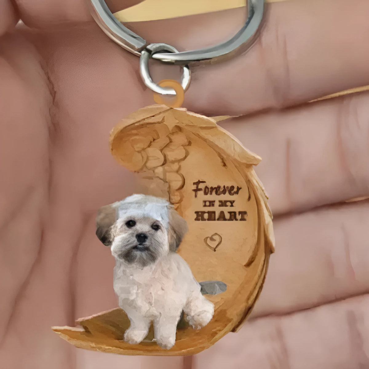 9x9cm acrylic dog car hanging ornament with picture style design