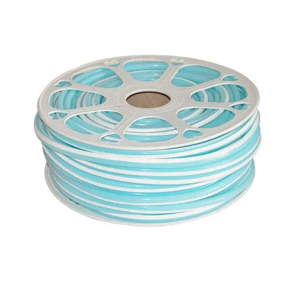 Flexible silicone neon light band showing 8mm width and available in nine different colours
