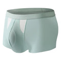 Ice silk men's underwear shorts with double-layer dry wet separation in breathable nylon fabric