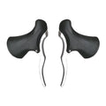 Aluminium alloy road bicycle brake handles for 22.2mm and 23.8mm handlebars in black or black and silver
