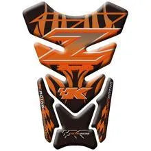3D fish bone fuel tank sticker for Z750 Z1000 in black and green, paper anti-scratch decal