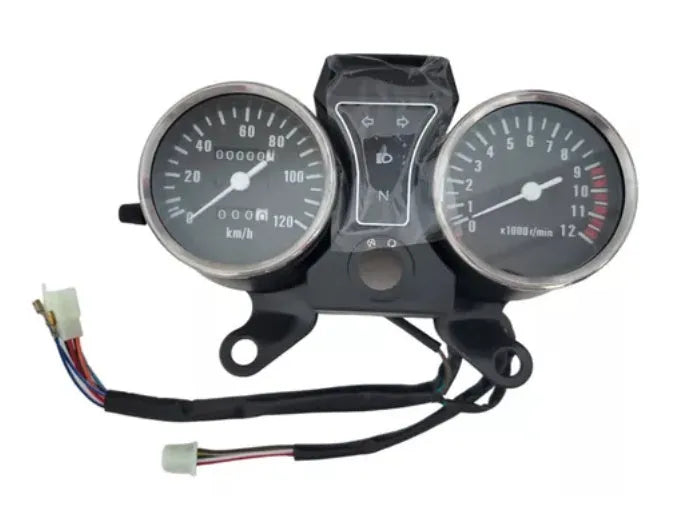 Black alloy speedometer for Italika Ft125 Dt125 Forza 125 motorcycles