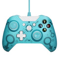 USB wired game controller for Xbox One in black with vibration feedback and ABS shell