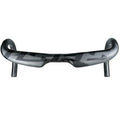 Carbon fibre road bicycle drop handlebar shown in a choice of colours and multiple width sizes.