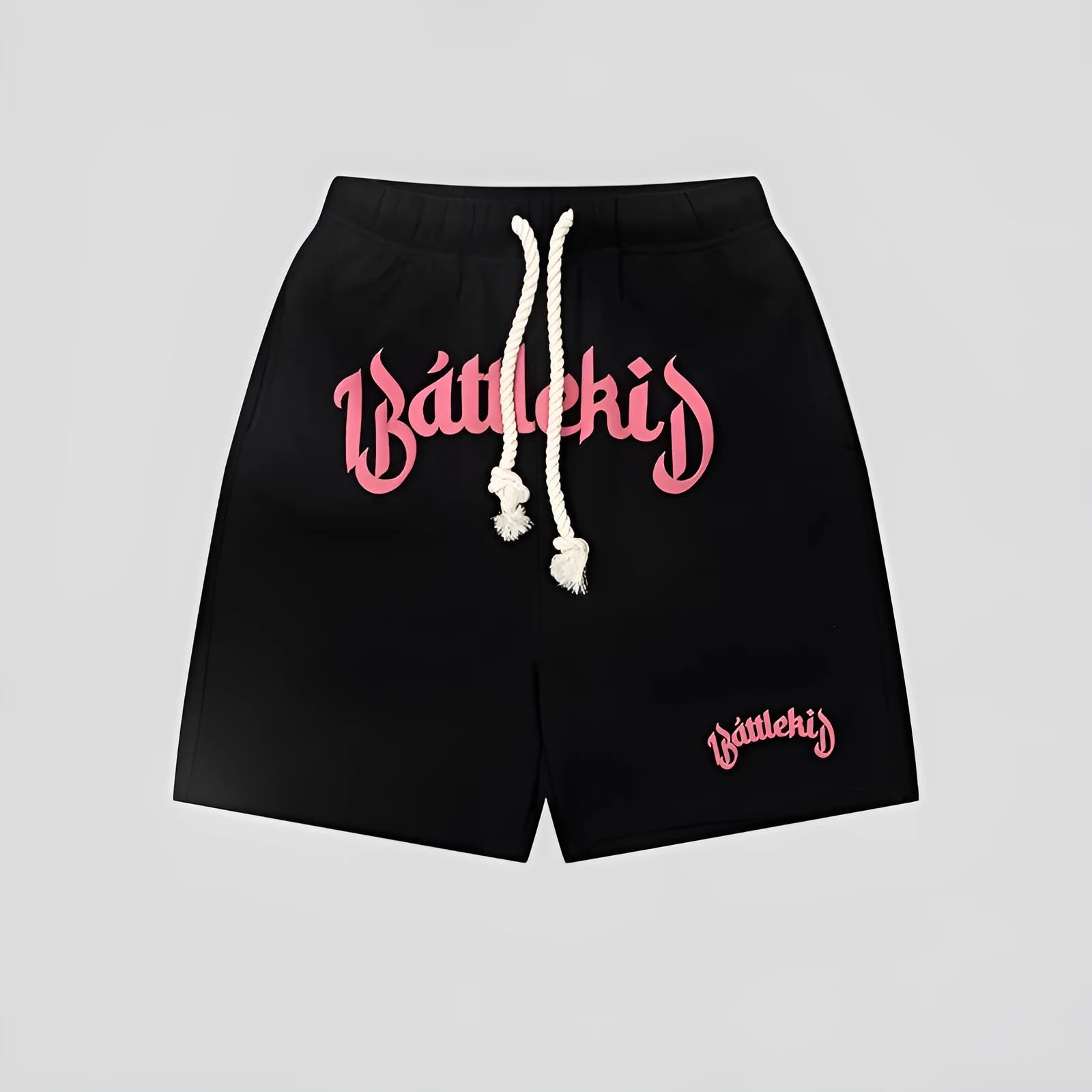 Streetwear shorts in cotton blend fabric with loose retro fit and hip hop styling