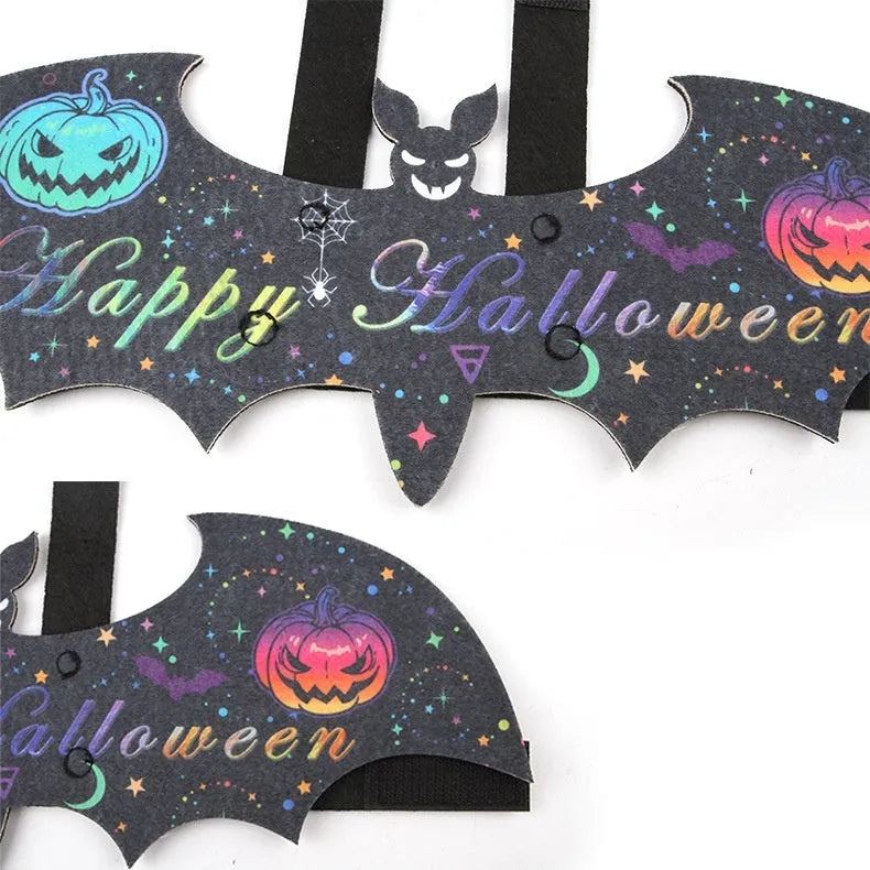 Halloween batwing pet costume for cats and small dogs in felt fabric