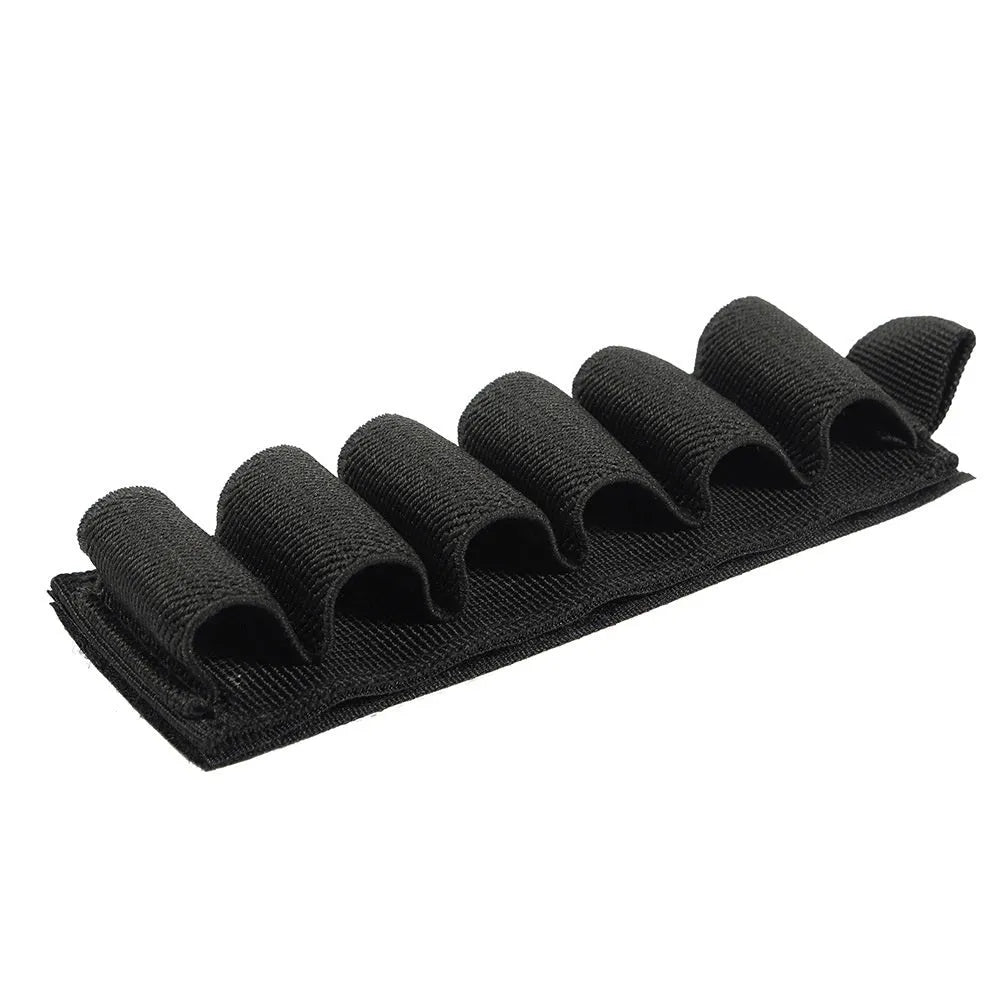 Tactical 6-hole storage sticker made of 1000D nylon in army green, showing six slots for tools.