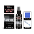 120ml plastic care restorer bottle with brush and towel for automotive trim restoration