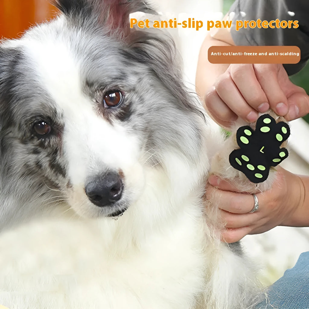 Breathable invisible silicone cloth claw protection pads for dogs in S and M sizes