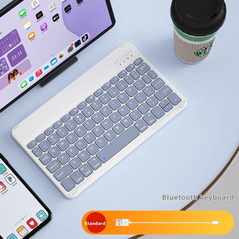Bluetooth wireless keyboard for tablet computers in multiple colour options including dark green and white
