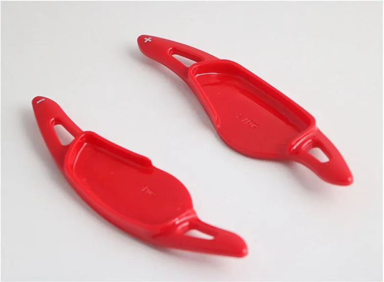 Carbon fibre pattern steering wheel paddle shifter modification part for car interior customisation