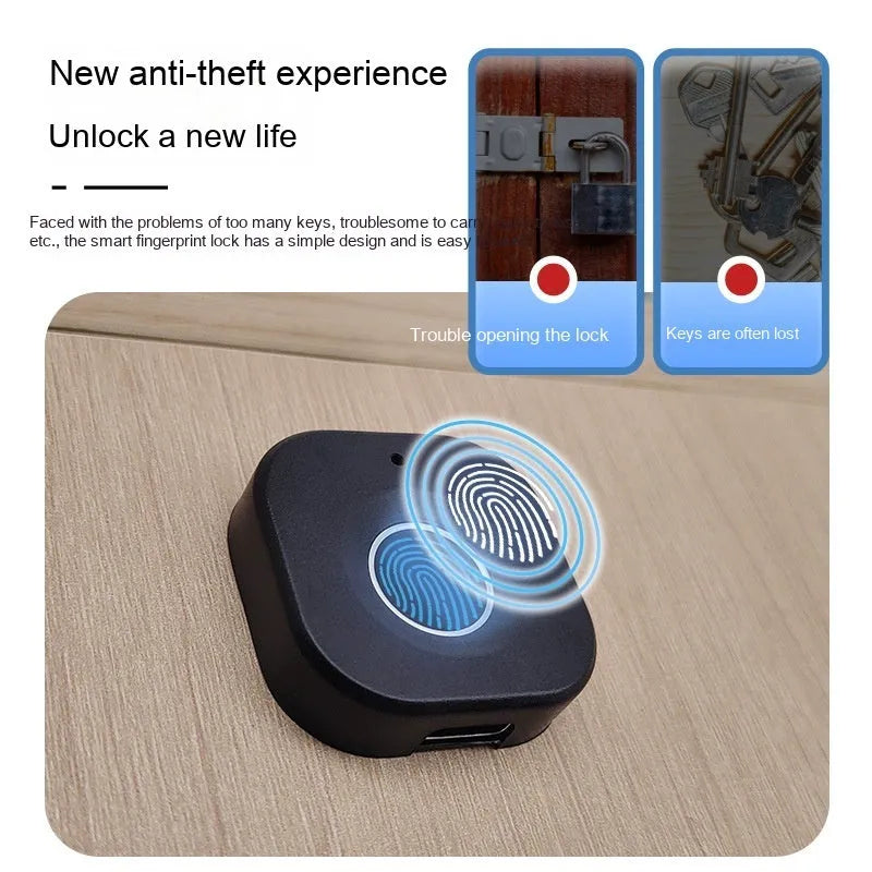 FO40S black fingerprint lock for drawer, wardrobe, office file cabinet and dressing cabinet