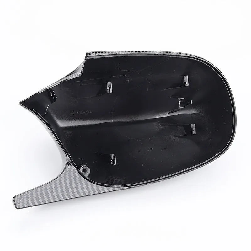 Pair of black ABS plastic rearview mirror housings for BMW 3 Series E90 side mirrors
