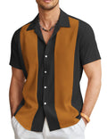 Men's slim fit Hawaiian short sleeve shirt with digital floral print.