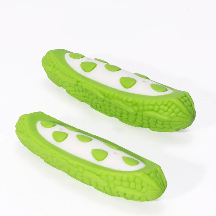 Green and purple meat-scented resistant dog chew toy for large dogs and puppies