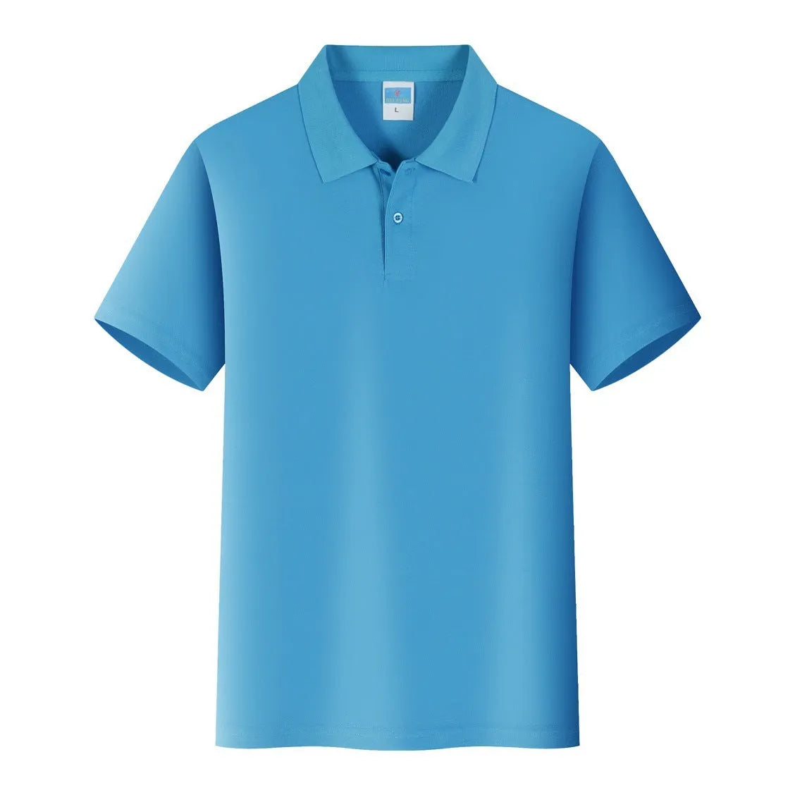 Short-sleeved cotton pullover shirt for advertising and workwear, shown in multiple colour options.