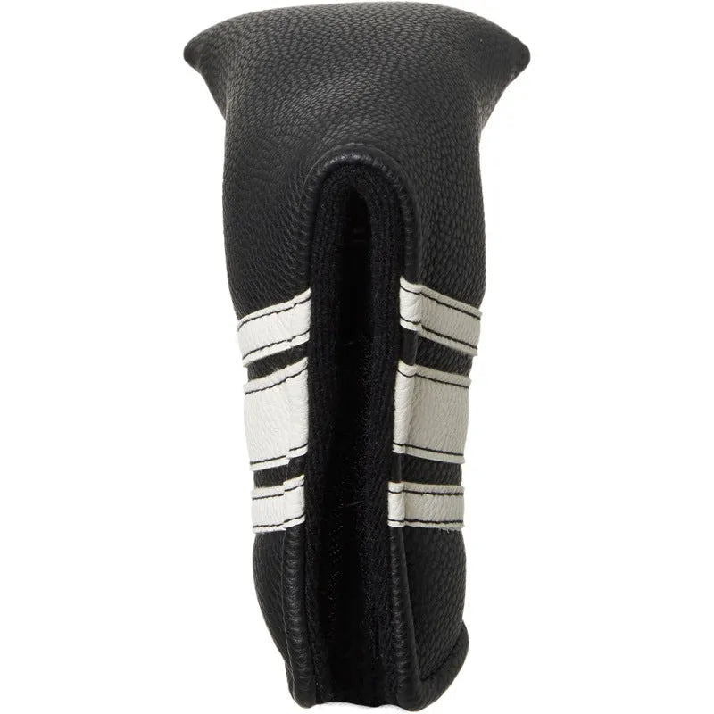 Black PU leather golf club head cover push rod sleeve case