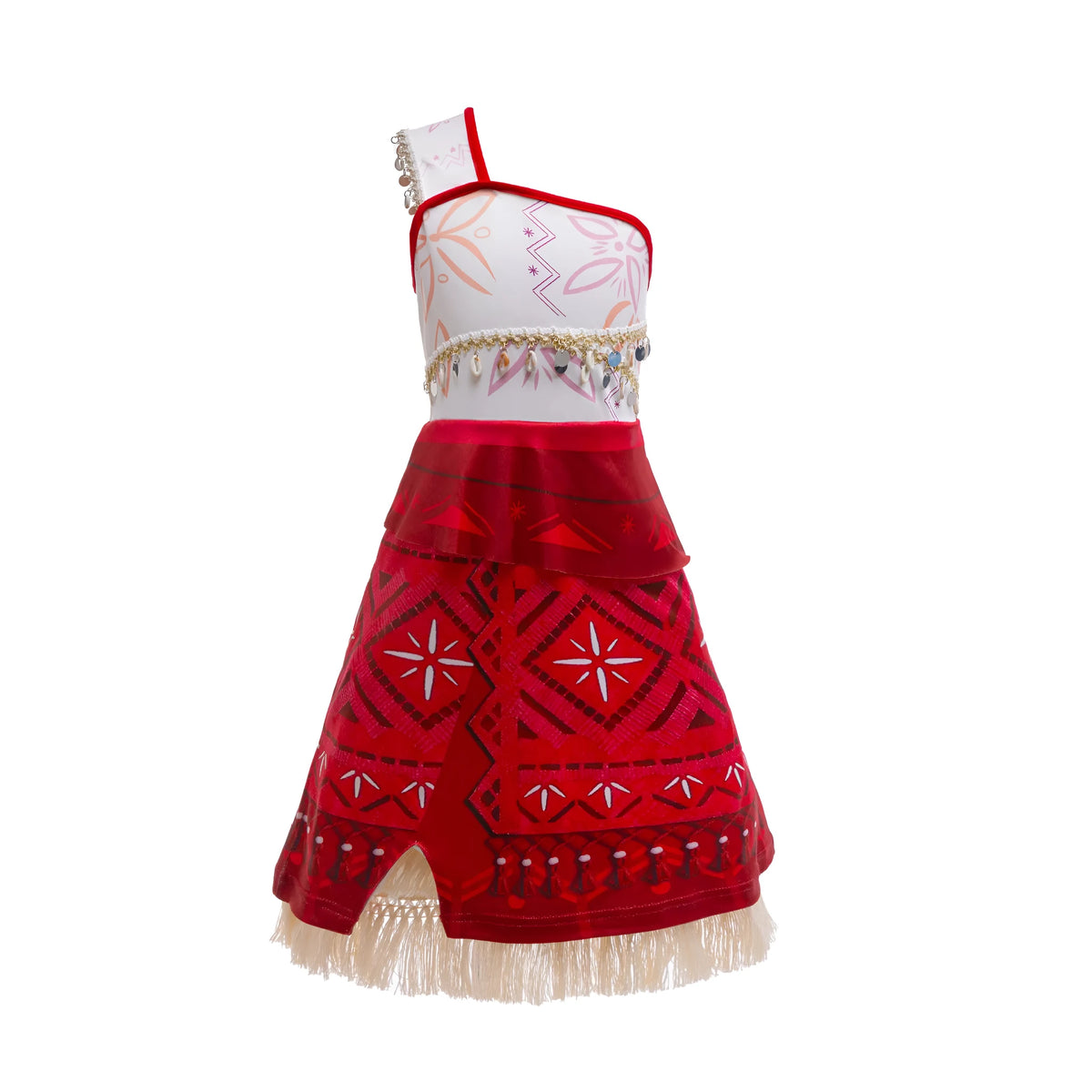 White girls cosplay performing dress in princess style, milk silk and acetate fibre, sizes 100cm to 160cm