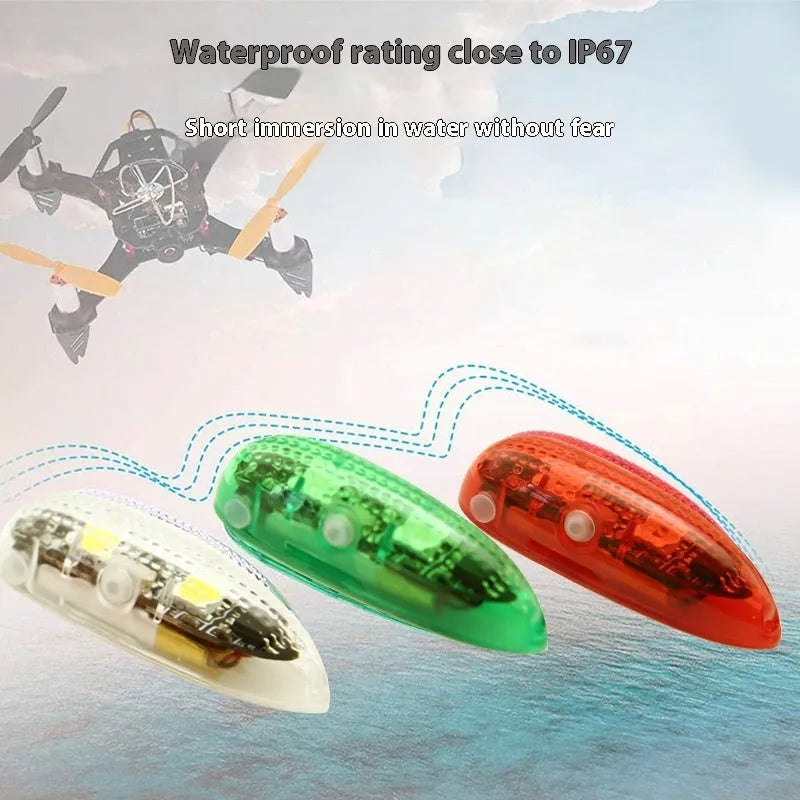V3 wireless charging navigation light for car and ship models with waterproof construction