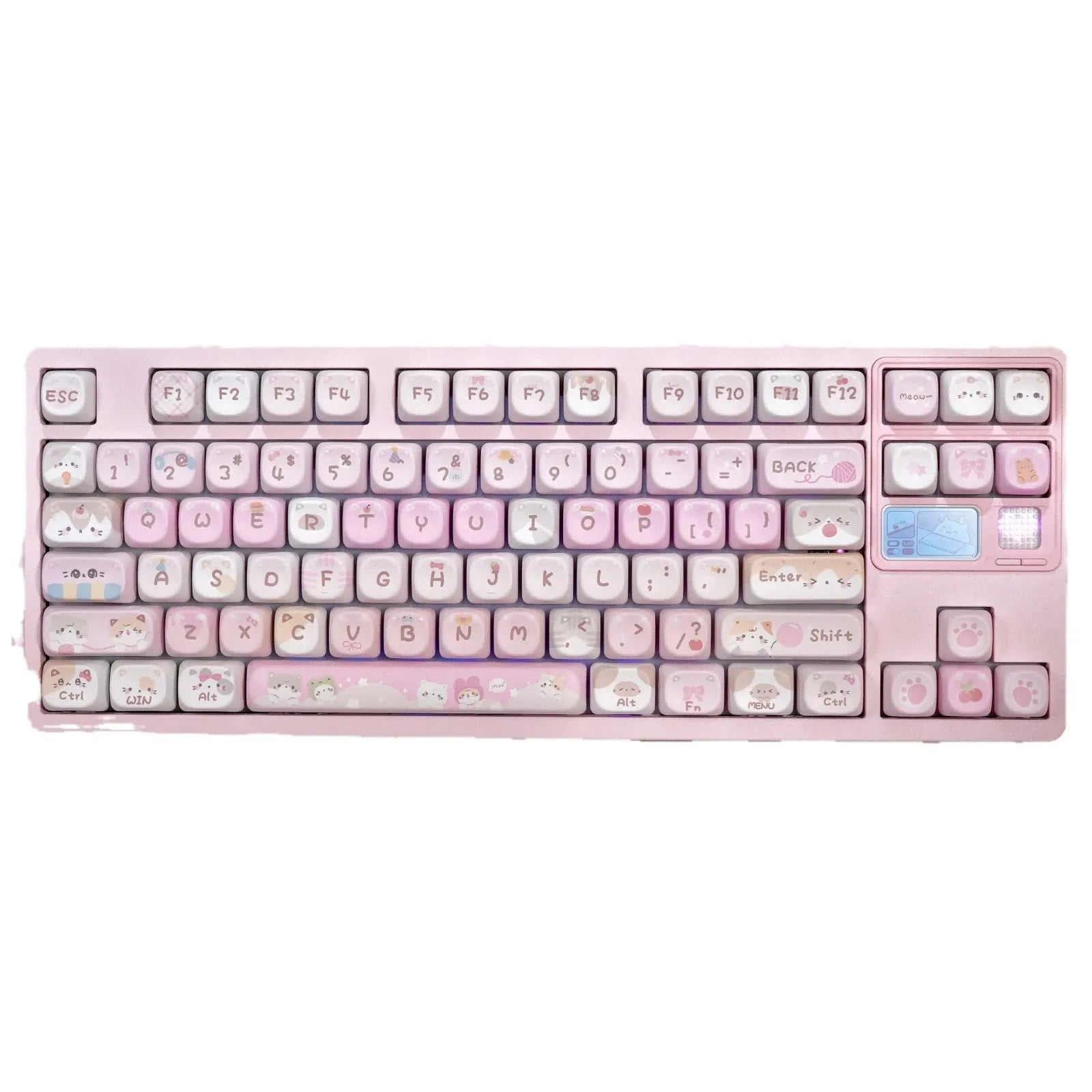 MOA Height profile mechanical keyboard key caps with cartoon artwork sublimated on all five sides