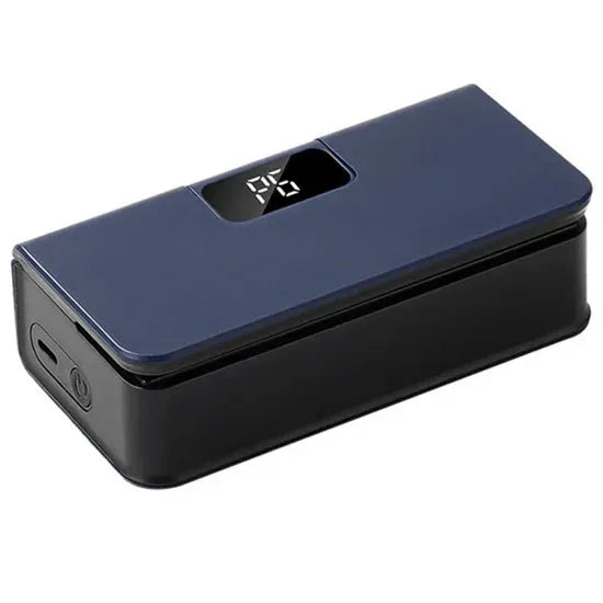 Small portable mini sealing machine for heat sealing plastic bags in blue or white colour