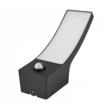 LED outdoor wall lamp with induction sensor, 92 beads, aluminium IP44 housing, 80x60x240mm