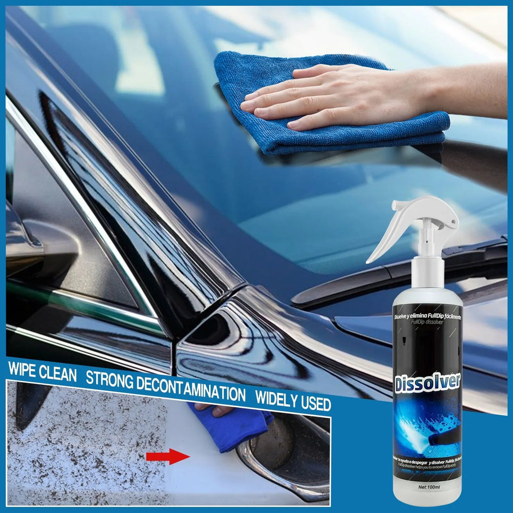 100ml bottle of water-based car interior foam cleaning agent for seat stain removal