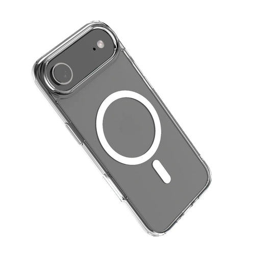17AIR transparent magnetic phone case for iPhone 17 series showing clear design with magnetic elements