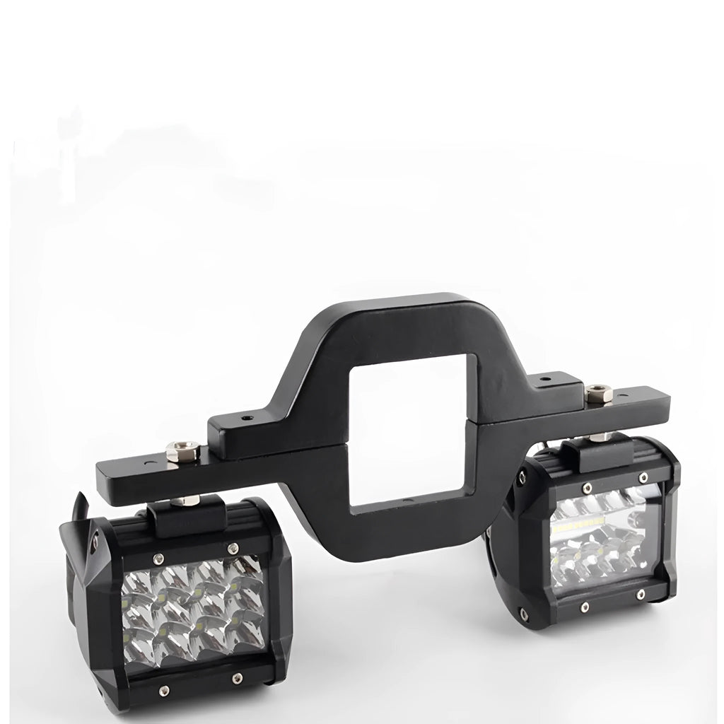 Black general coupler bracket for off-road vehicle trailer hook lamp installation