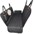 Black machine washable cloth three-in-one pet car travel mat 137x149cm for dogs and cats