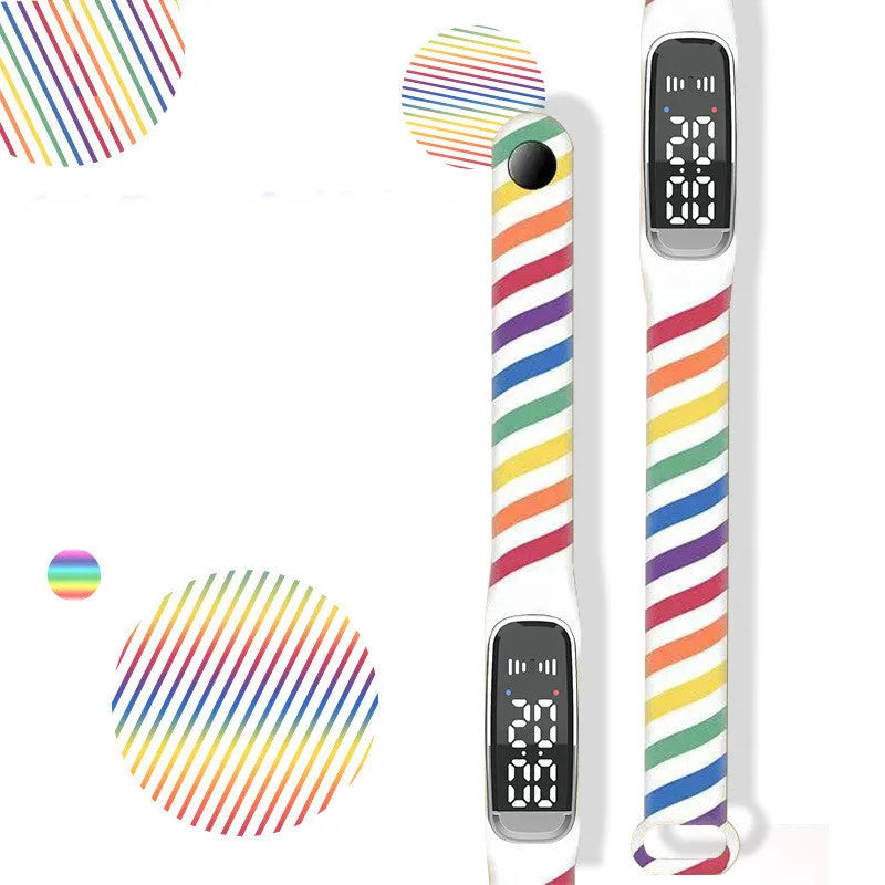 Black and white ultrasonic mosquito repellent bracelet with USB charging cable for pregnancy and baby protection