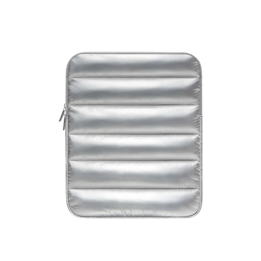 Elasticated laptop sleeve for 9.7-11 inch devices with waterproof lining in black colour