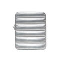 Elasticated laptop sleeve for 9.7-11 inch devices with waterproof lining in black colour